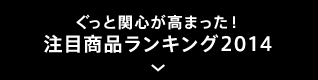 ぐっと関心が高まった！注目商品ランキング2014