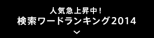 人気急上昇中！検索ワードランキング2014